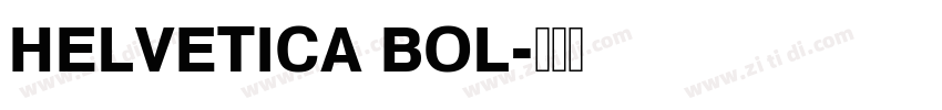 HELVETICA BOL字体转换